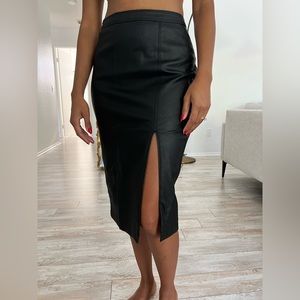 Abercrombie and Fitch Faux Leather Skirt